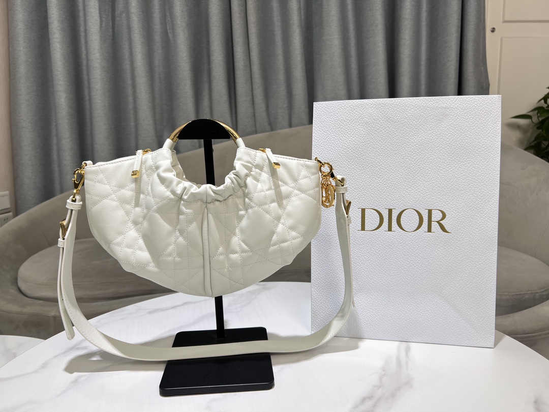 [TOP] Christian Dior Dumpling Sheepskin Bag 36x 27cm - 2 Colors