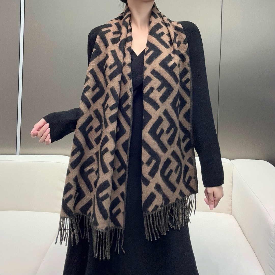 [TOP] FENDI Cashmere Scarf 45*170cm -3 Colors