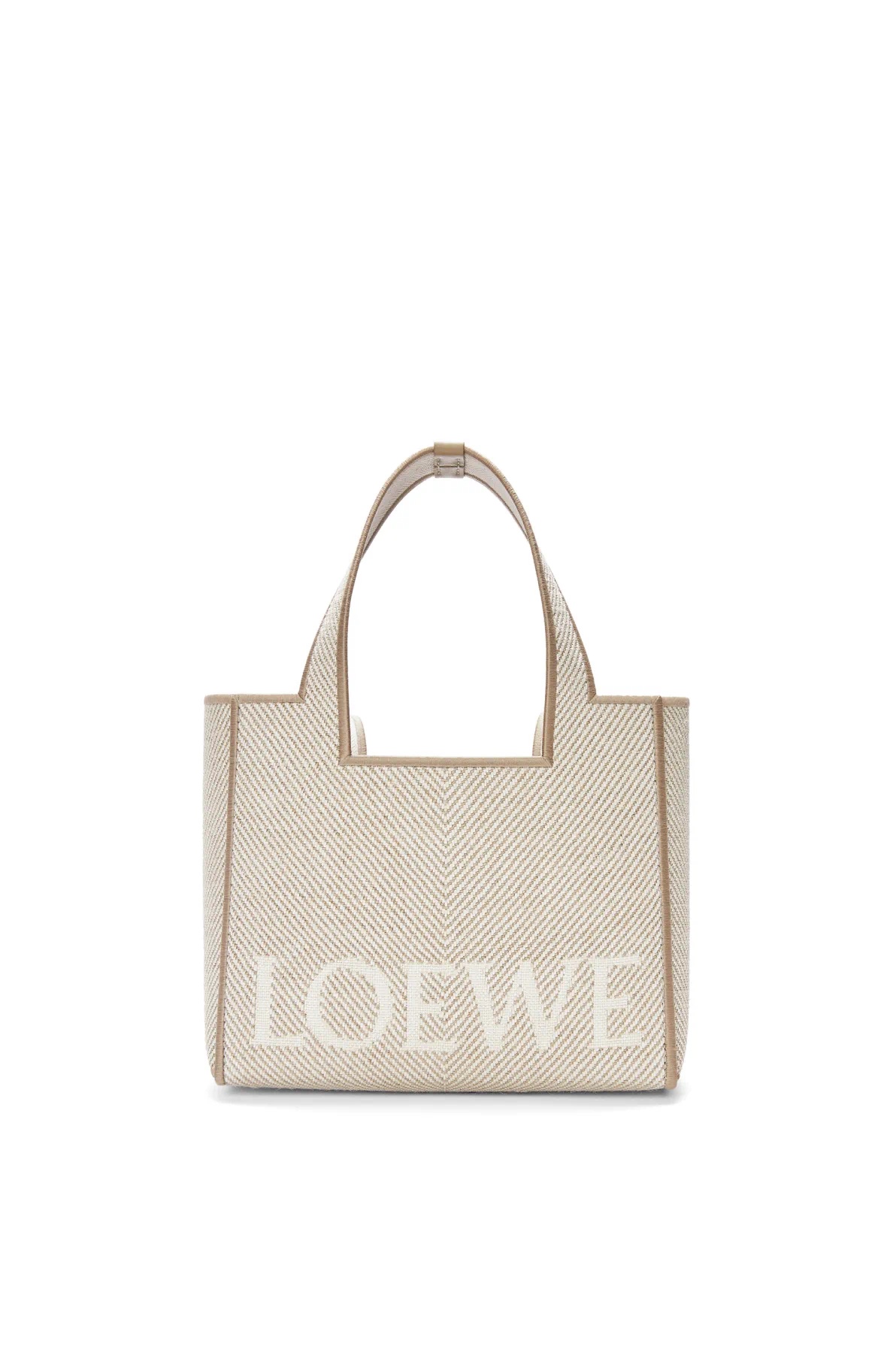 [TOP] LOEWE Font Tote Bag 24x20x11cm/30x15x25.5cm - Beige