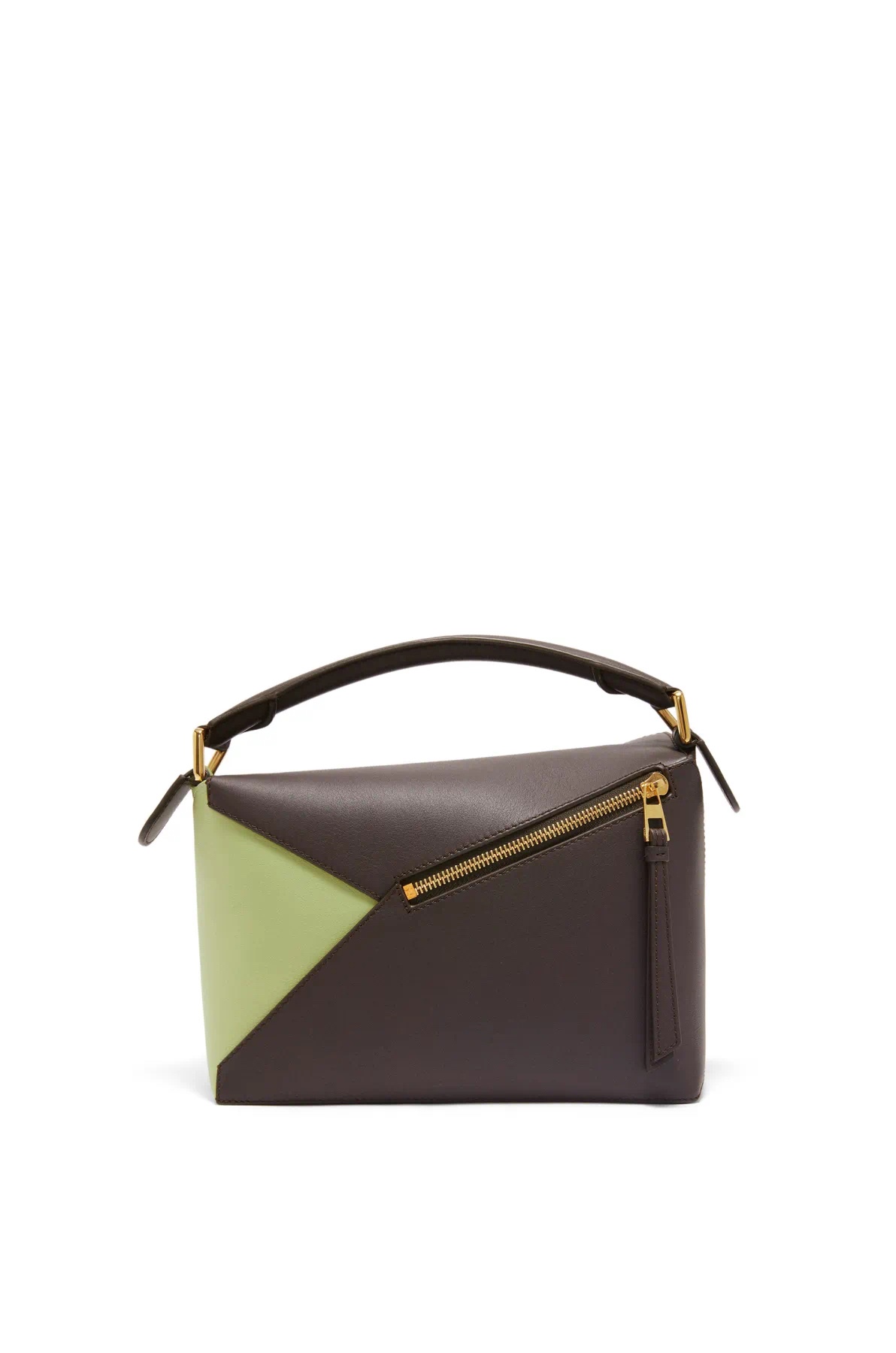[TOP] LOEWE Puzzle Small Cow Leather Bag 24*10.5*16CM - Black/Green/Khaki