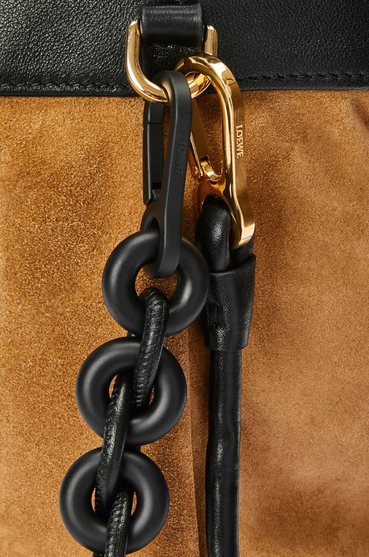 [TOP] LOEWE Sheepskin Flamenco Bags 41*9*26 CM - Black-