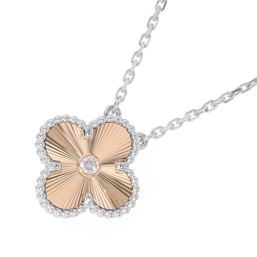 [TOP] Van Cleef & Arpels VCA Vintage Alhambra Necklace 2024 Holiday Collection - Sliver