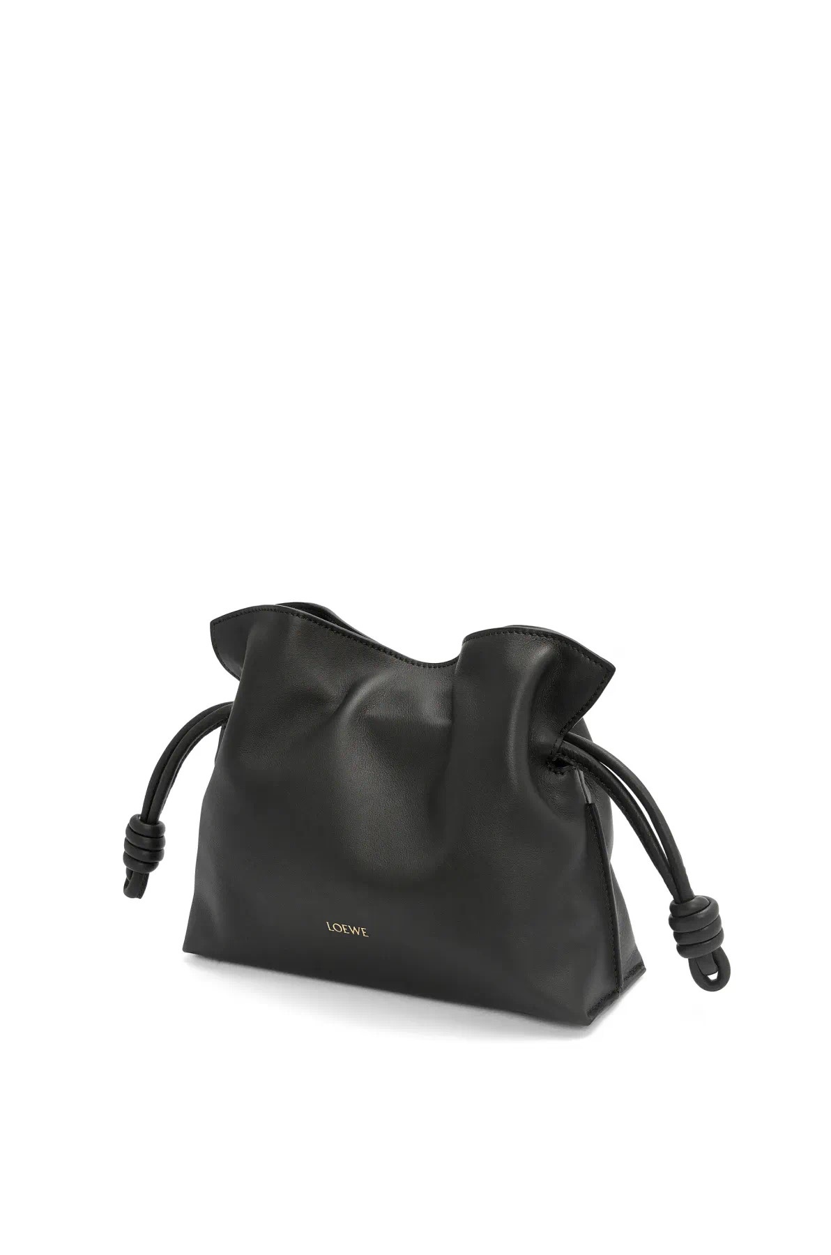 [TOP] LOEWE Sheepskin Flamenco Bags 23x18x9cm/30x24.5x10.5cm - Black