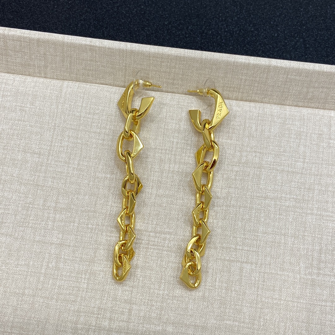 [TOP] PRADA Earrings - Gold