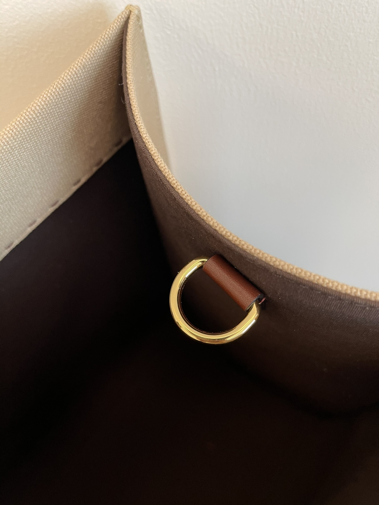 [TOP] FENDI Sunshine Canvas Bag 35x17x31cm/40x35x21cm - Beige