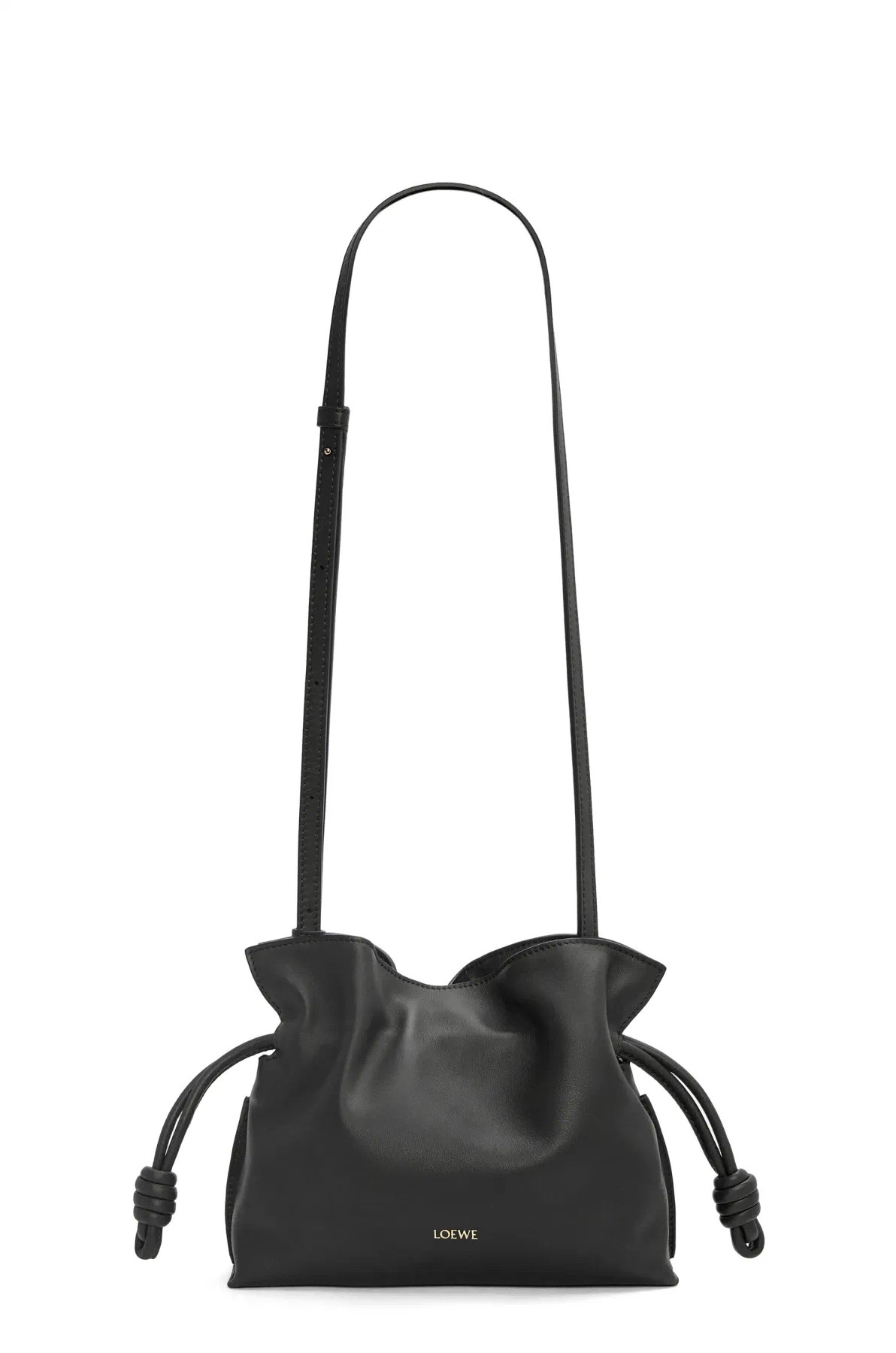 [TOP] LOEWE Sheepskin Flamenco Bags 23x18x9cm/30x24.5x10.5cm - Black