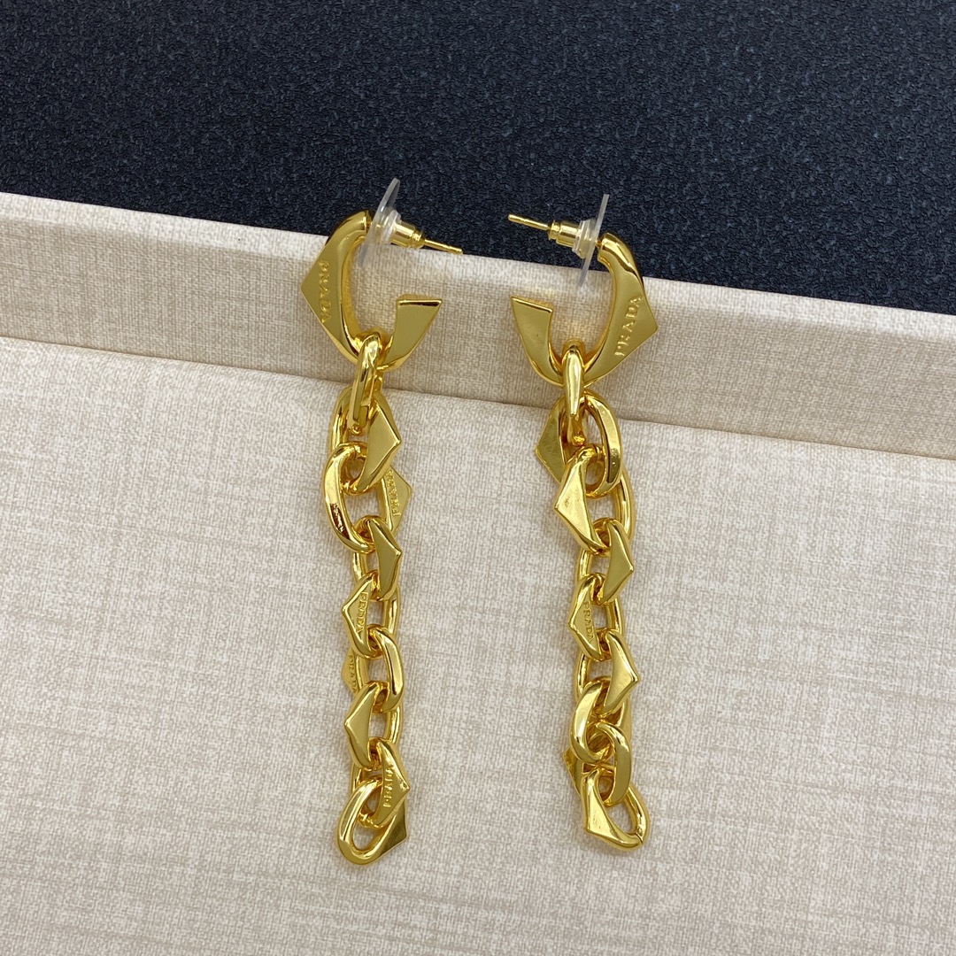[TOP] PRADA Earrings - Gold