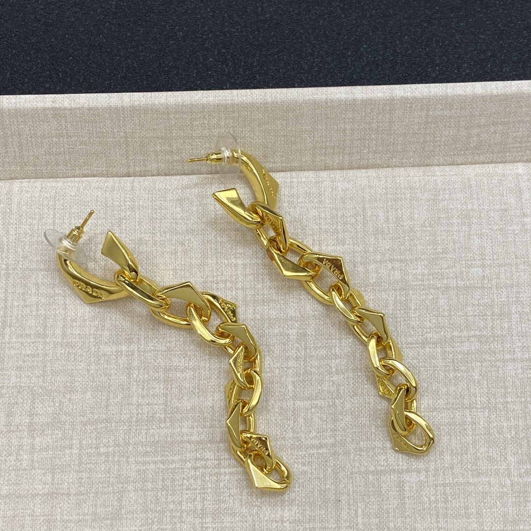 [TOP] PRADA Earrings - Gold