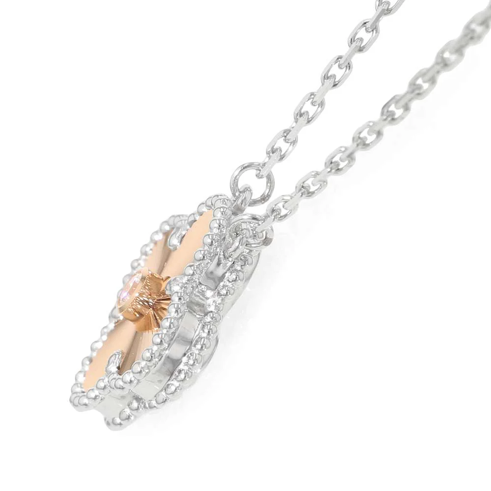 [TOP] Van Cleef & Arpels VCA Vintage Alhambra Necklace 2024 Holiday Collection - Sliver