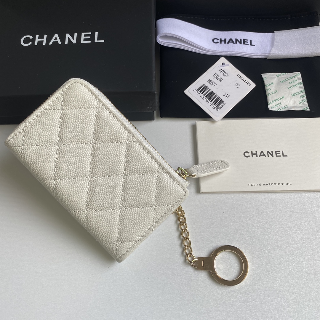 [TOP] CHANEL Wallet 12*7.5*2.5cm - 4 Colour - GHW