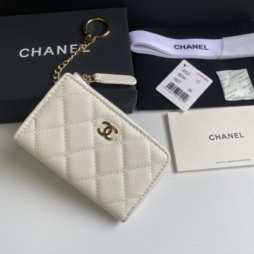 [TOP] CHANEL Wallet 12*7.5*2.5cm - 4 Colour - GHW