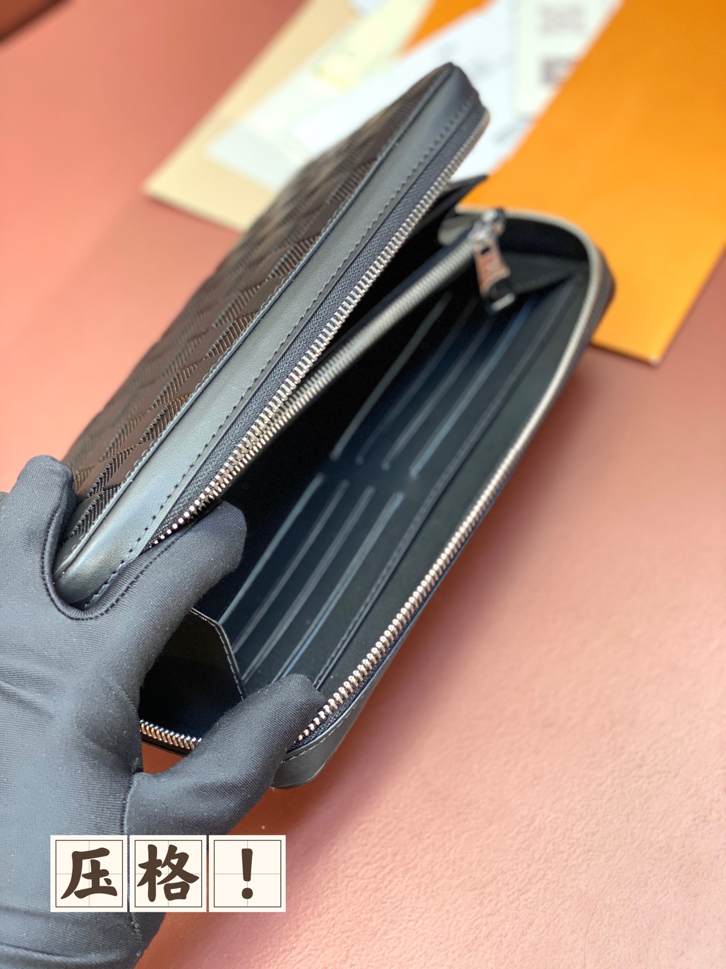 [TOP] Louis Vuitton LV Zippy XL Wallet Damier Pressure Grid 22X12X5CM - Black