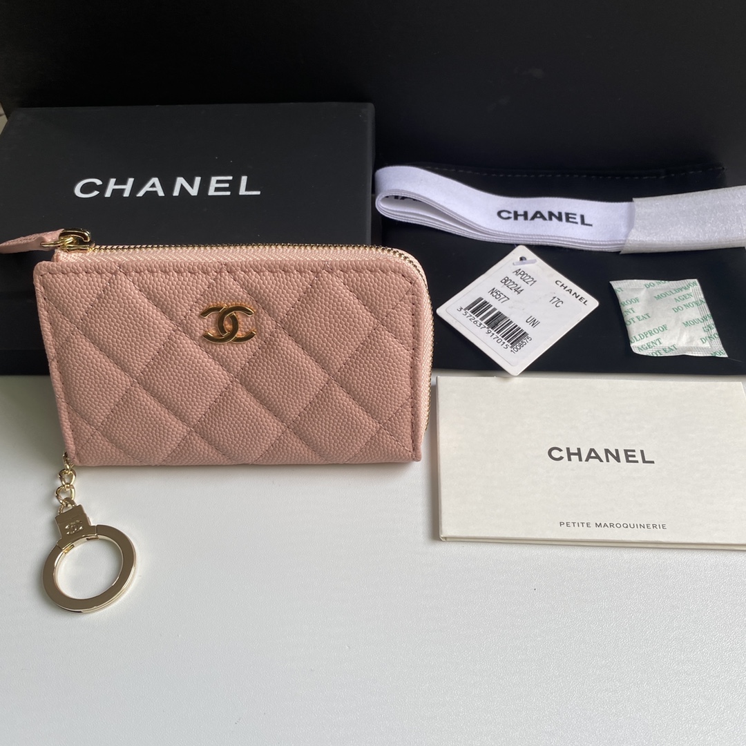 [TOP] CHANEL Wallet 12*7.5*2.5cm - 4 Colour - GHW