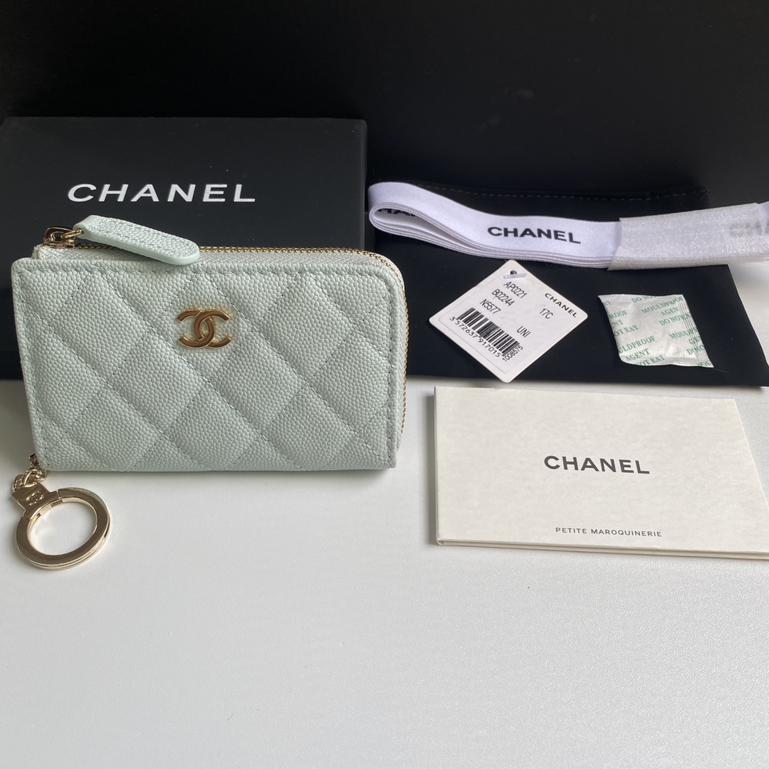[TOP] CHANEL Wallet 12*7.5*2.5cm - 4 Colour - GHW