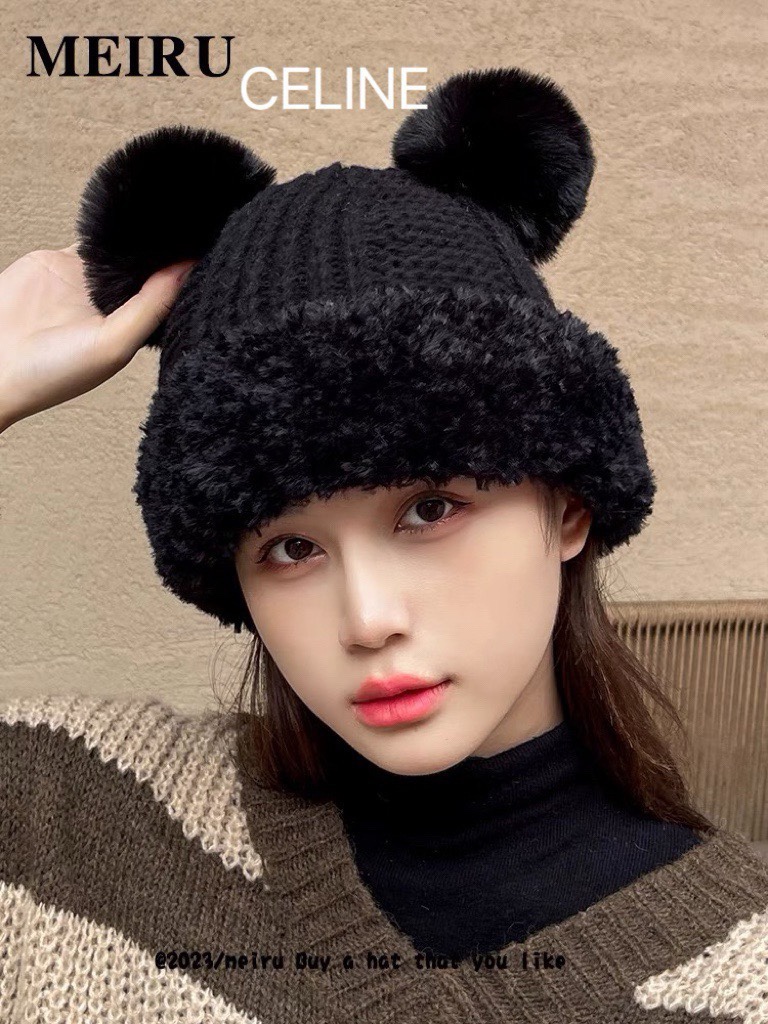 [TOP] CELINE Knitted Woolen Hat - 3 Colour