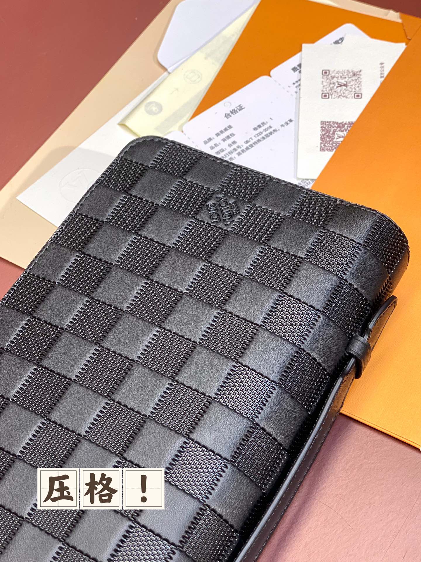[TOP] Louis Vuitton LV Zippy XL Wallet Damier Pressure Grid 22X12X5CM - Black
