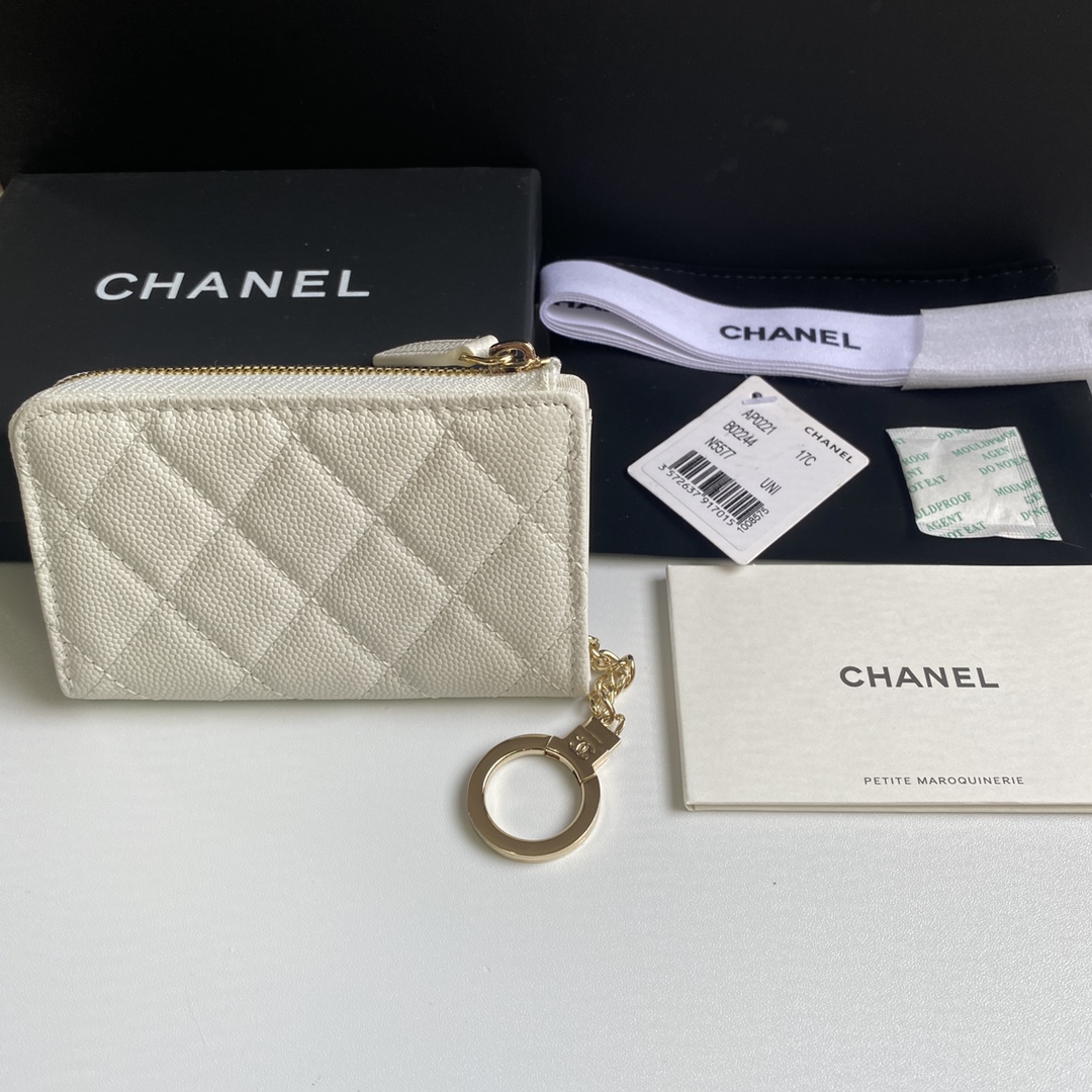 [TOP] CHANEL Wallet 12*7.5*2.5cm - 4 Colour - GHW