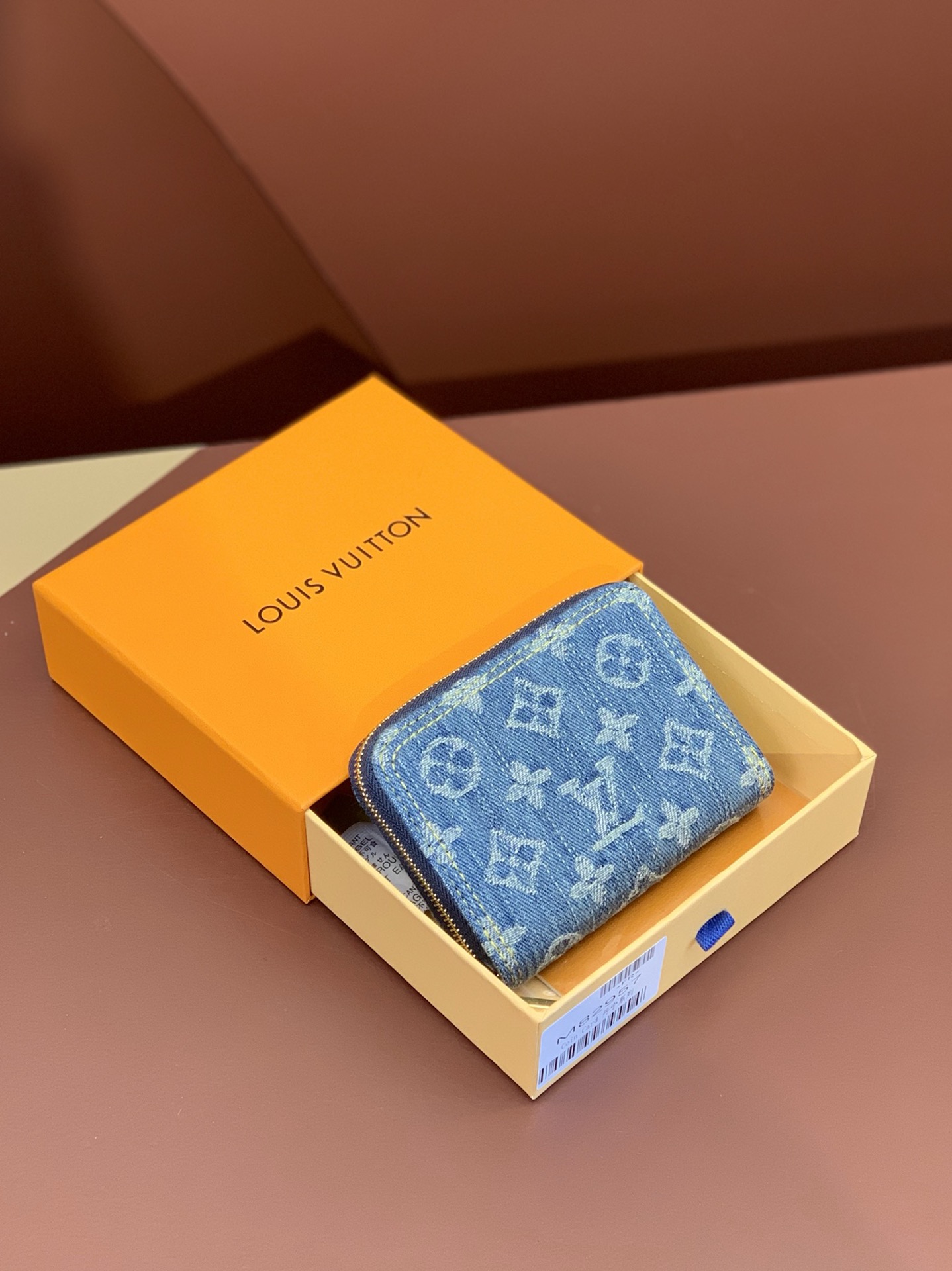 [TOP] Louis Vuitton LV Zippy Wallet 11x8.5x2cm - Monogram Denim Blue