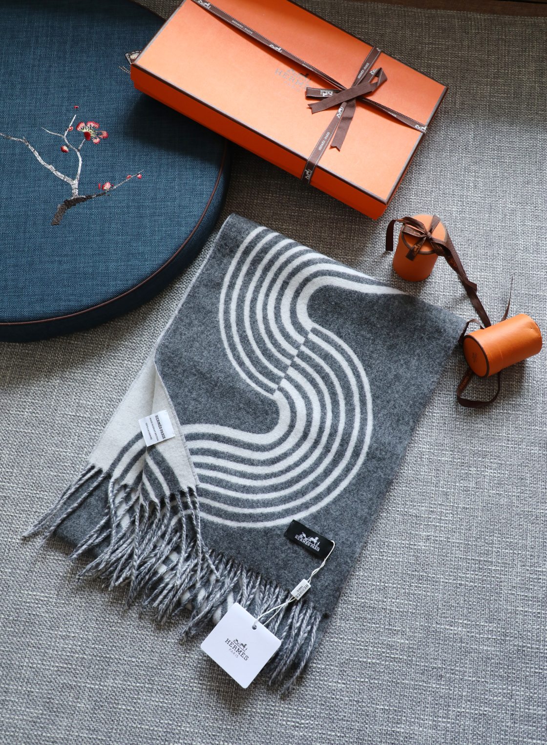 [TOP] HERMES  Scarf  30*180 cm - 2 Colors