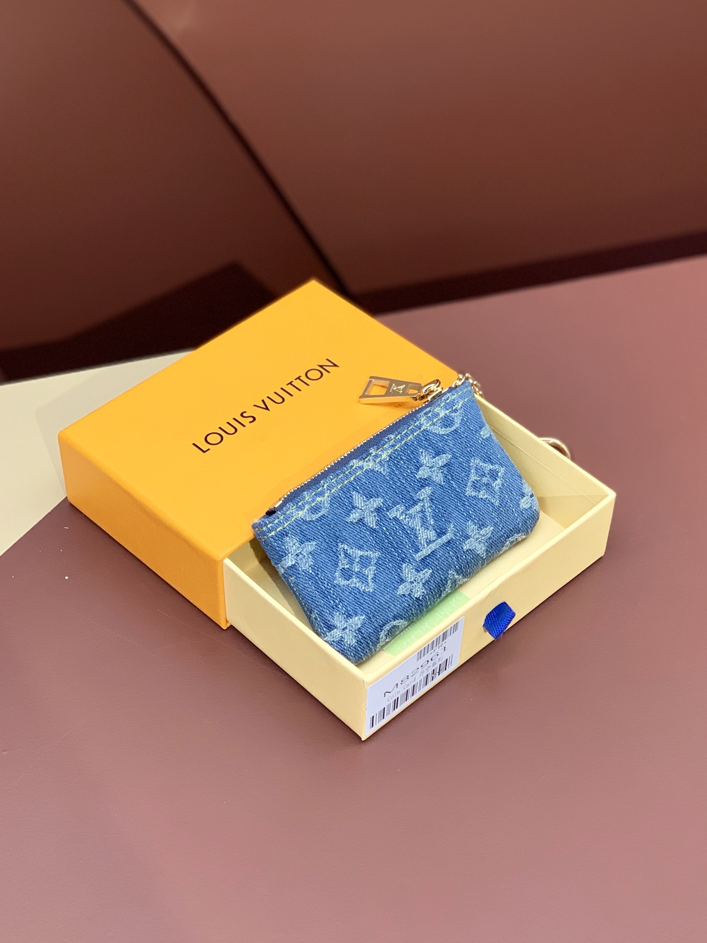 [TOP] Louis Vuitton LV Zippy Coin Purse 12x7x1.5cm - Monogram Denim Blue