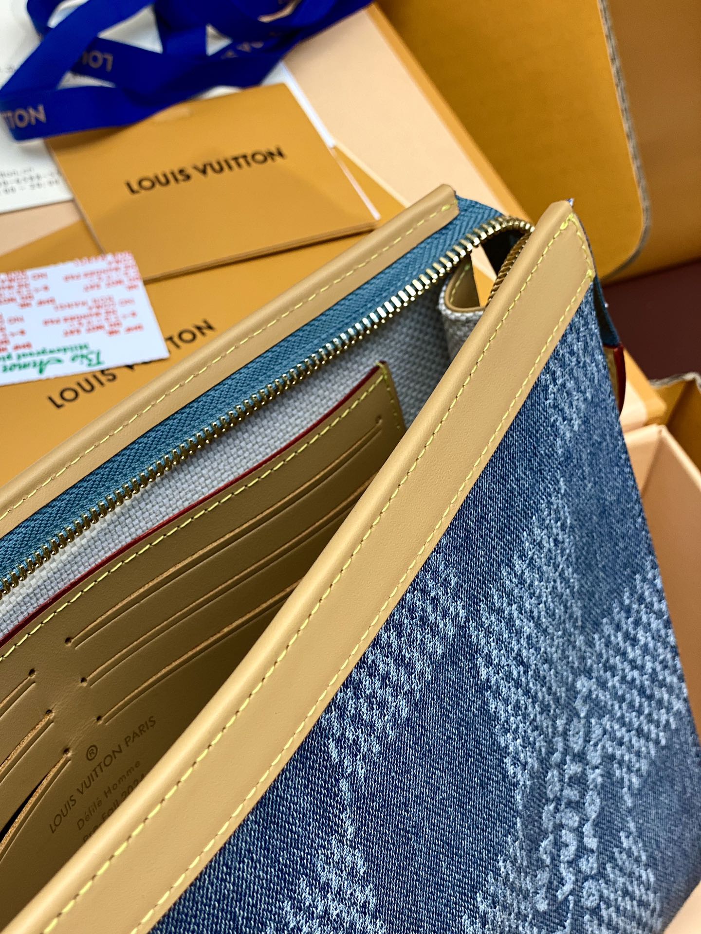 [TOP] Louis Vuitton LV LV Pochette To-Go Clutch Bag 27×21×6cm - Blue