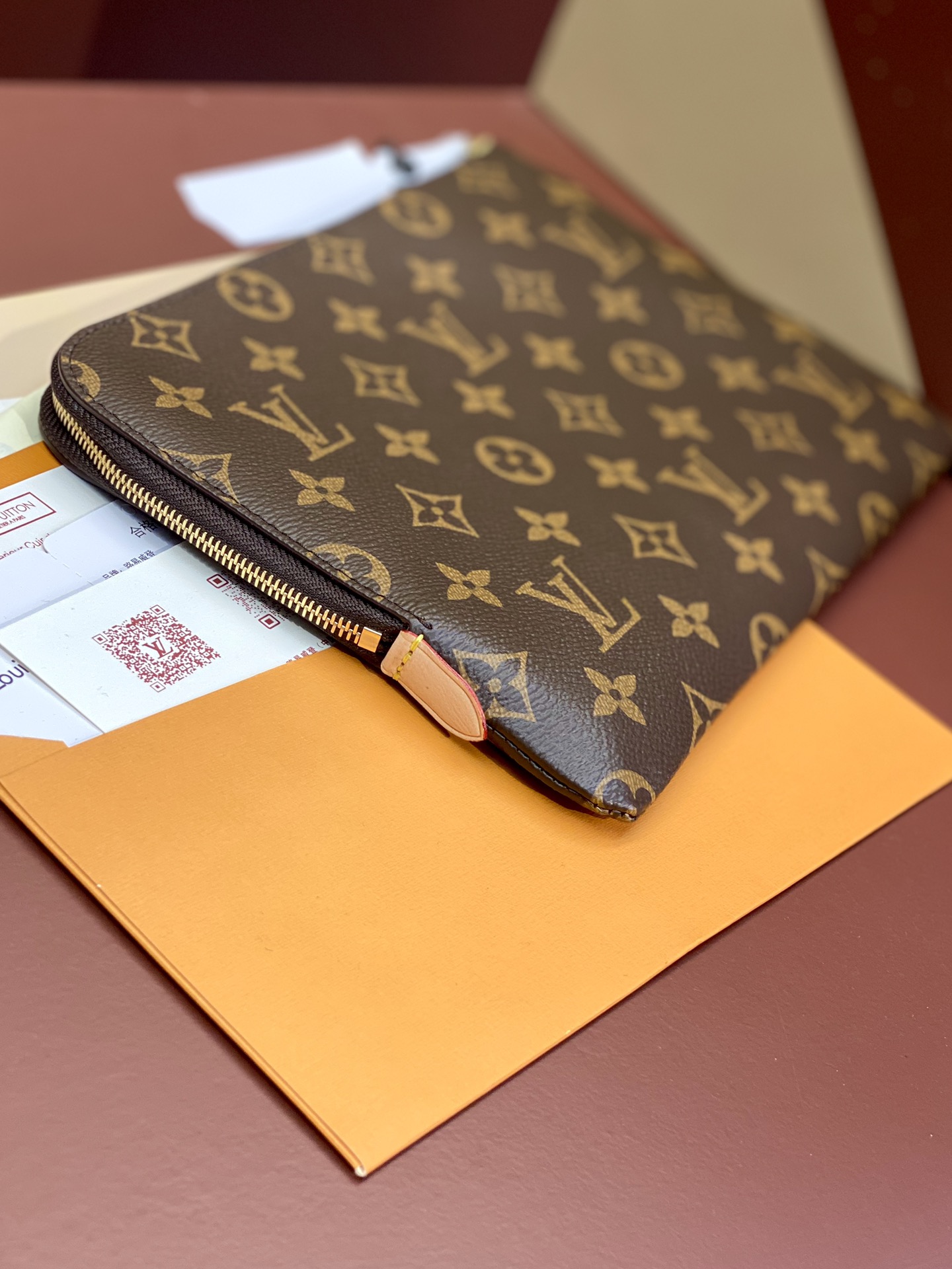 [TOP] Louis Vuitton LV LV Etui Voyage Handbag 24*17*1cm/34*25*1 cm - Brown
