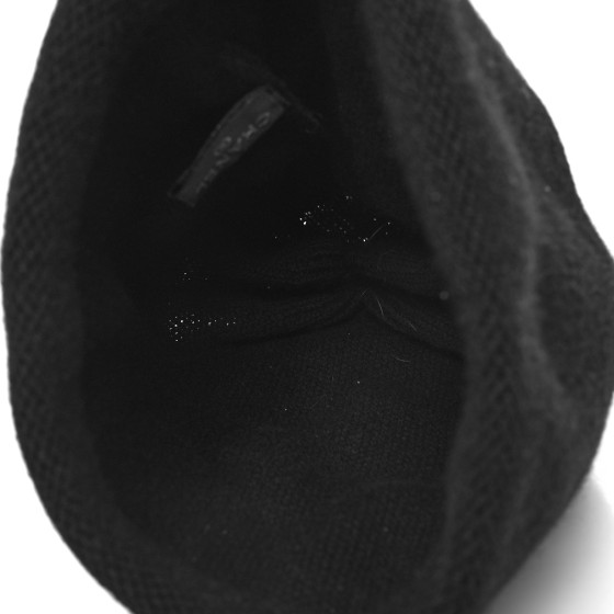 [TOP] CHANEL Knitted Hat - Black