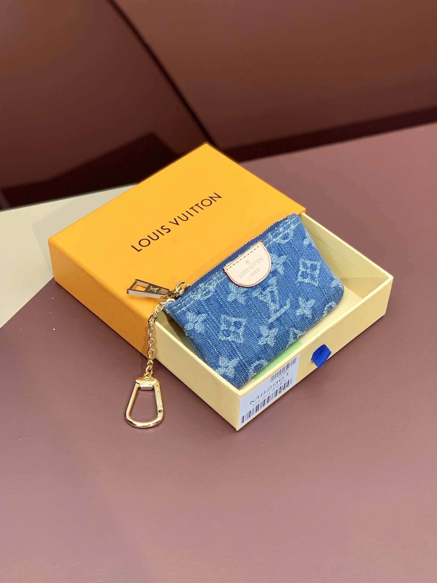 [TOP] Louis Vuitton LV Zippy Coin Purse 12x7x1.5cm - Monogram Denim Blue