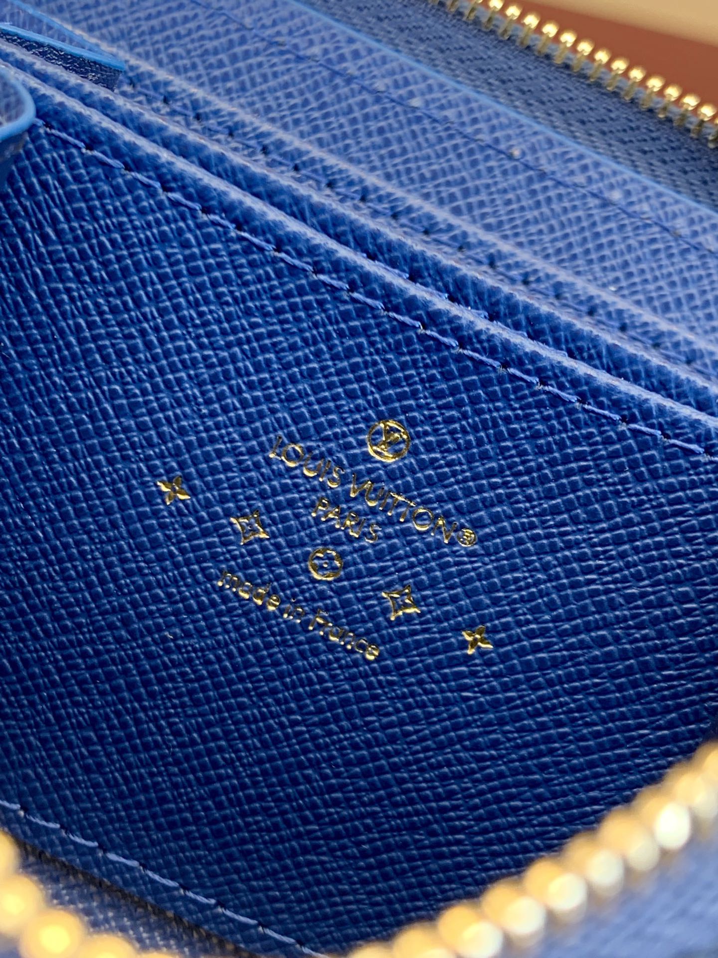 [TOP] Louis Vuitton LV Zippy Wallet 11x8.5x2cm - Monogram Denim Blue