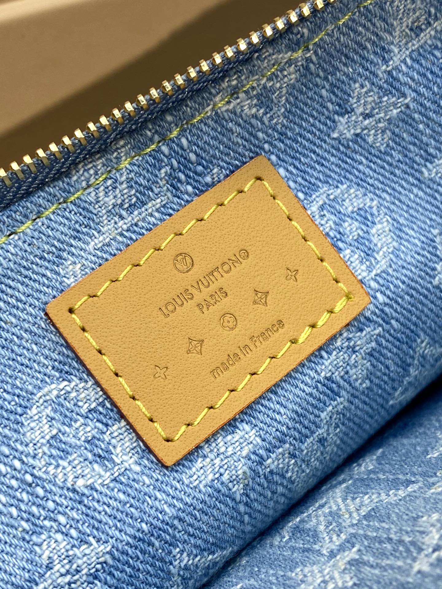 [TOP] Louis Vuitton LV Chain Underarm Bag 21*13*3 cm/24.5*13.5*6.5cm - Denim Blue