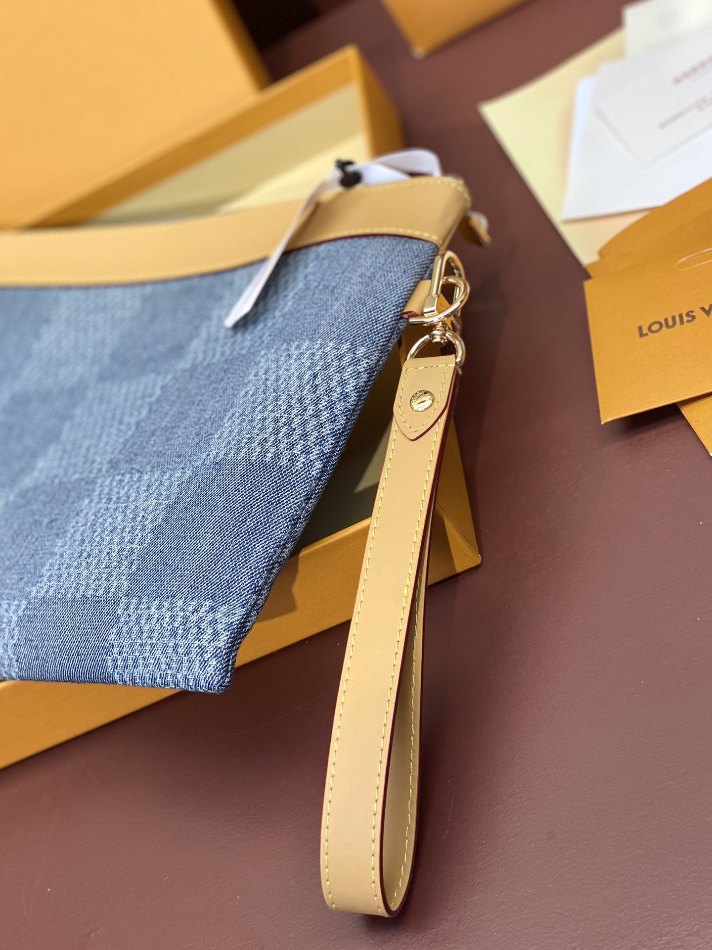 [TOP] Louis Vuitton LV LV Pochette To-Go Clutch Bag 30x21.5x1cm - Blue