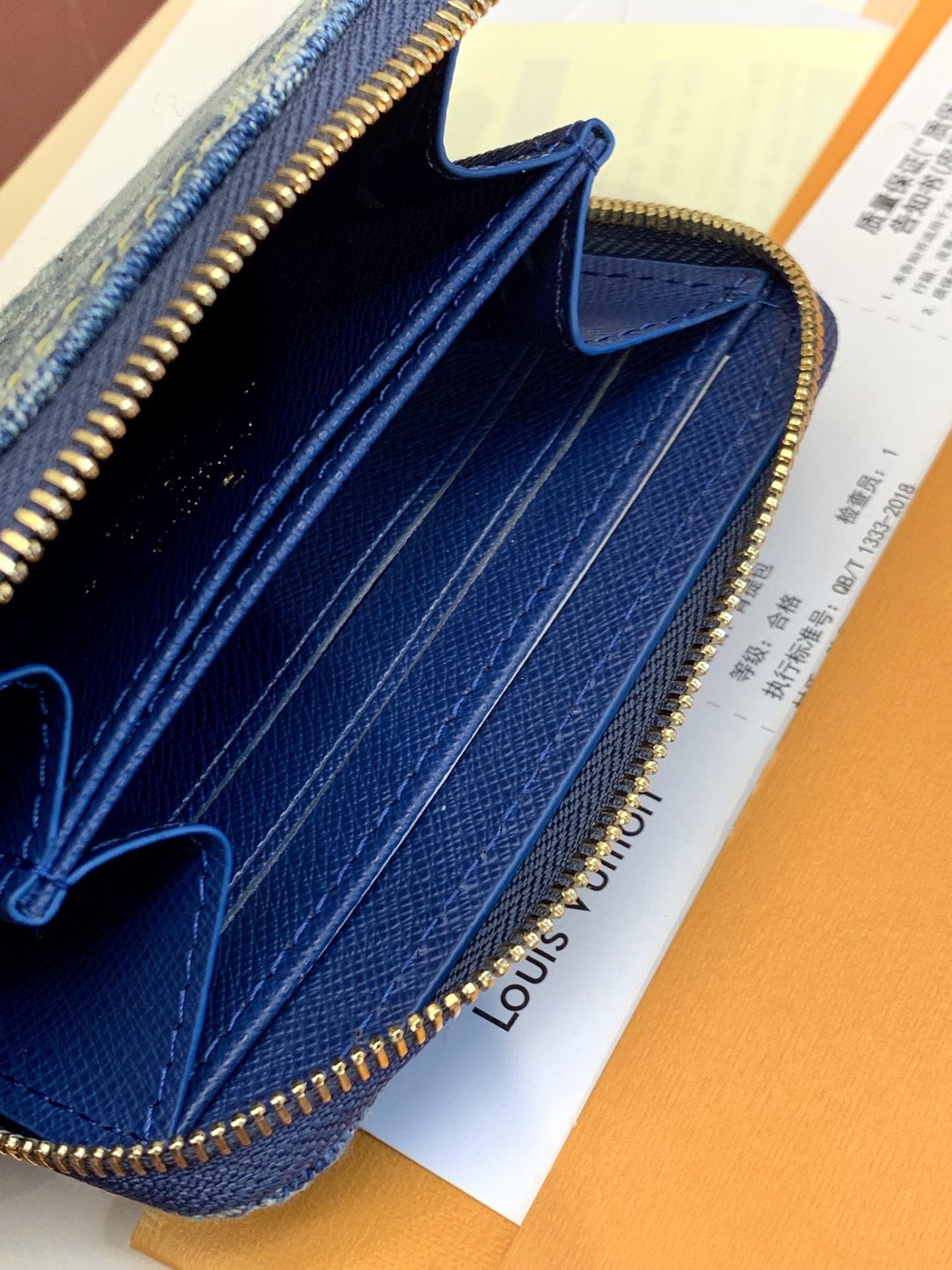 [TOP] Louis Vuitton LV Zippy Wallet 11x8.5x2cm - Monogram Denim Blue