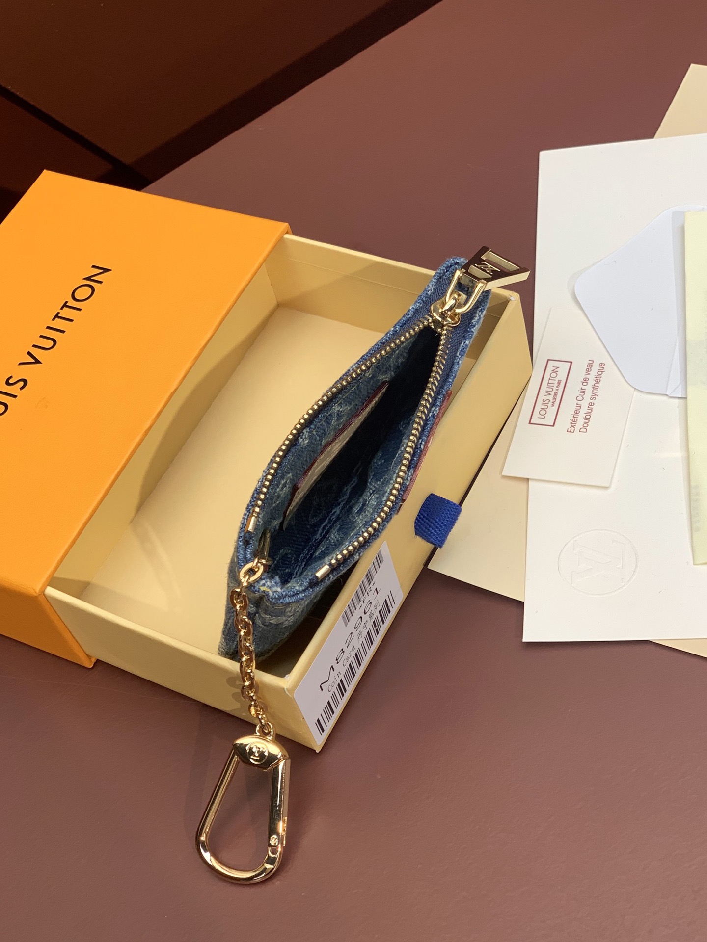 [TOP] Louis Vuitton LV Zippy Coin Purse 12x7x1.5cm - Monogram Denim Blue