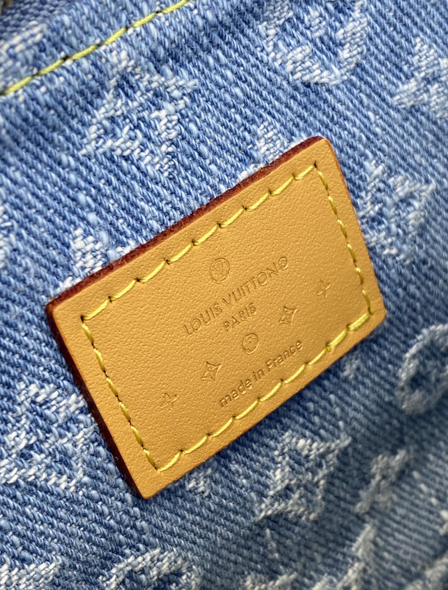 [TOP] Louis Vuitton LV Mini Pochette Accessoires Bag 15.5x10.5x4cm - Monogram Denim Blue