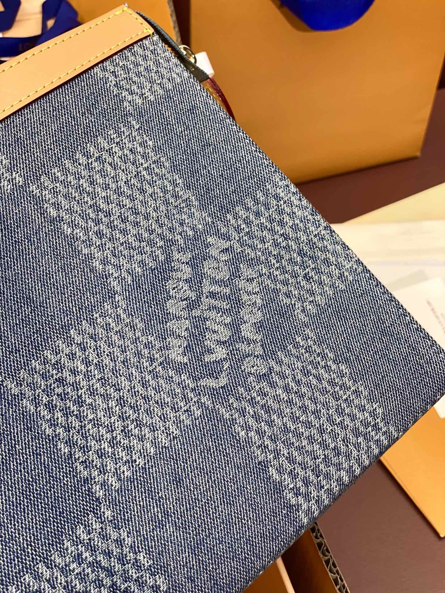 [TOP] Louis Vuitton LV LV Pochette To-Go Clutch Bag 27×21×6cm - Blue