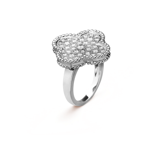 [TOP] Van Cleef & Arpels Magic Alhambra Ring  - Silver