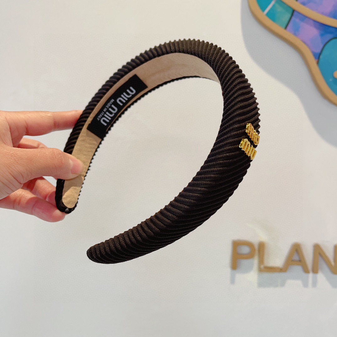 [TOP] Miu Miu Classical Hairband - 3 Colors