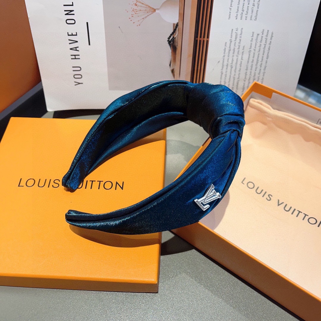 [TOP] Louis Vuitton  LV Fashionable And Versatile Hairband - Blue
