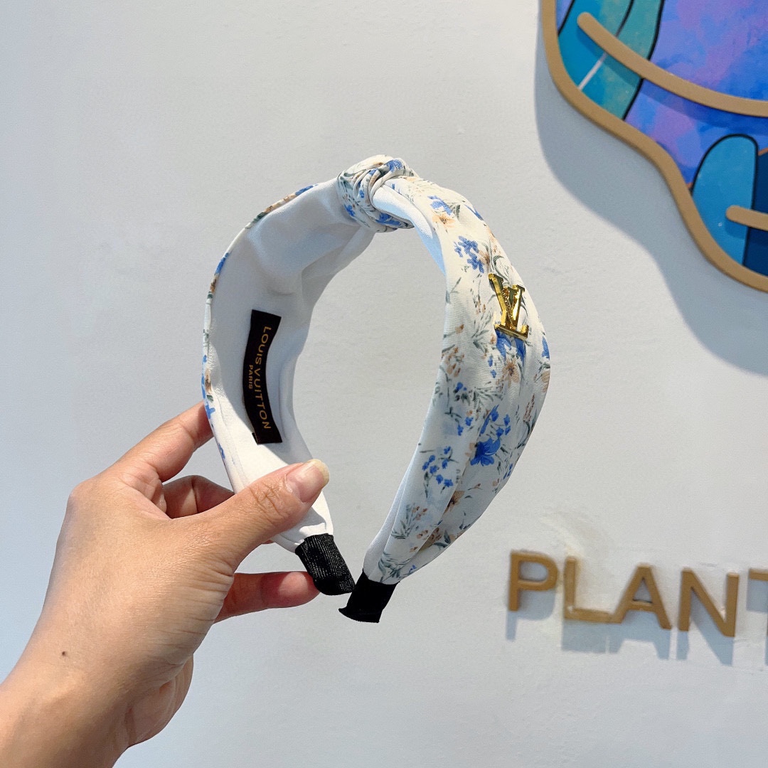 [TOP] Louis Vuitton LV Fashionable And Versatile Hairband -White