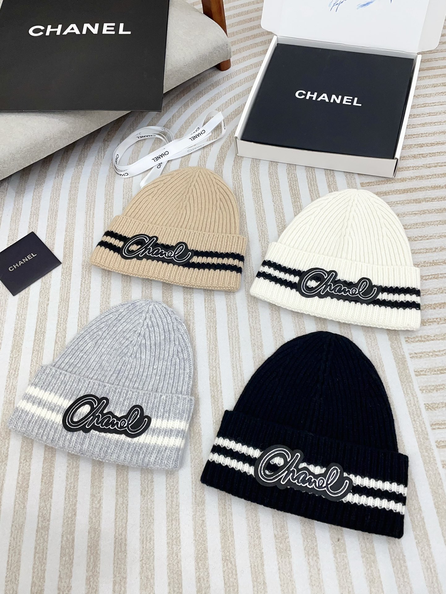 [TOP] CHANEL Cashmere Hat - 4 Color