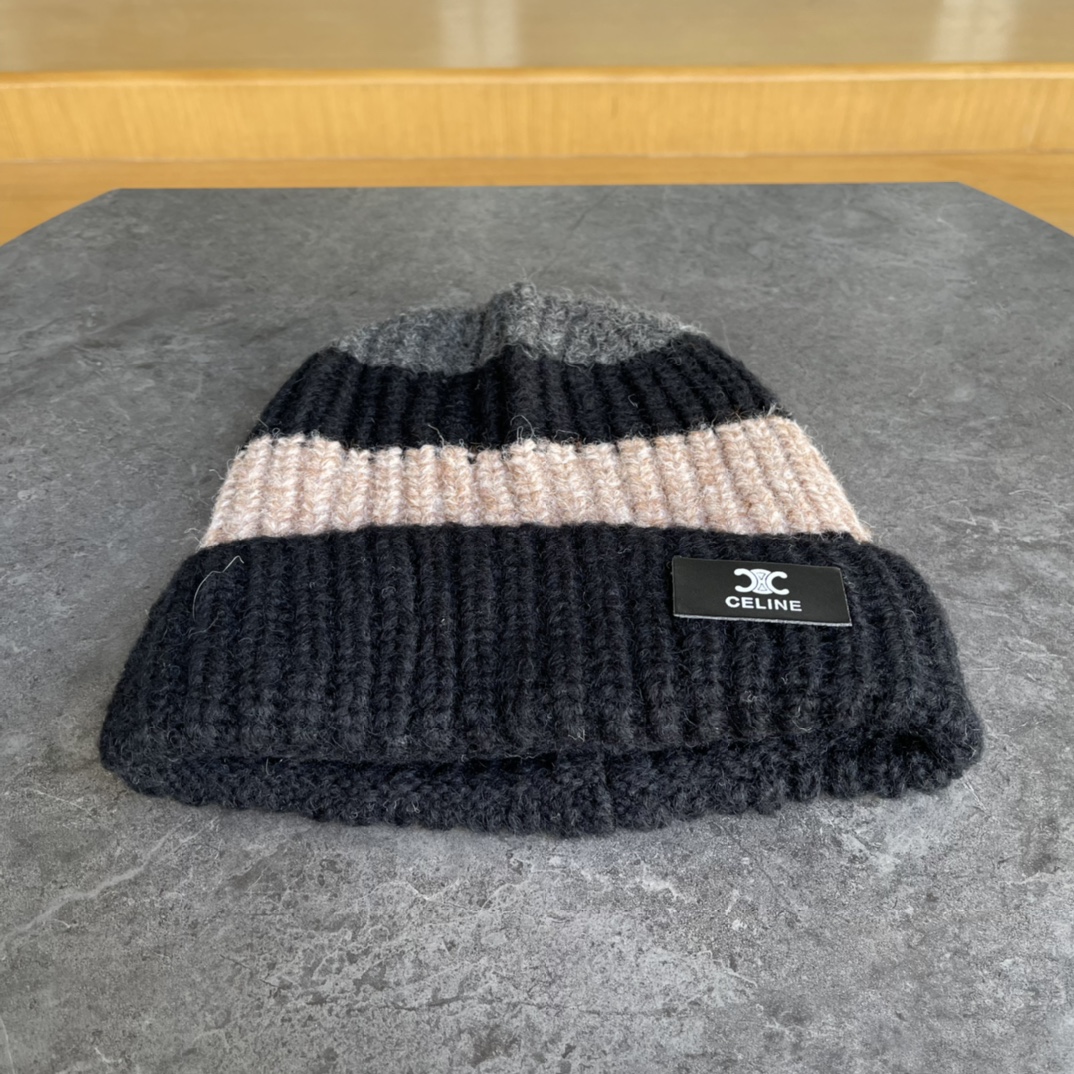 [TOP] CELINE Knitted Hat - 4 Colour