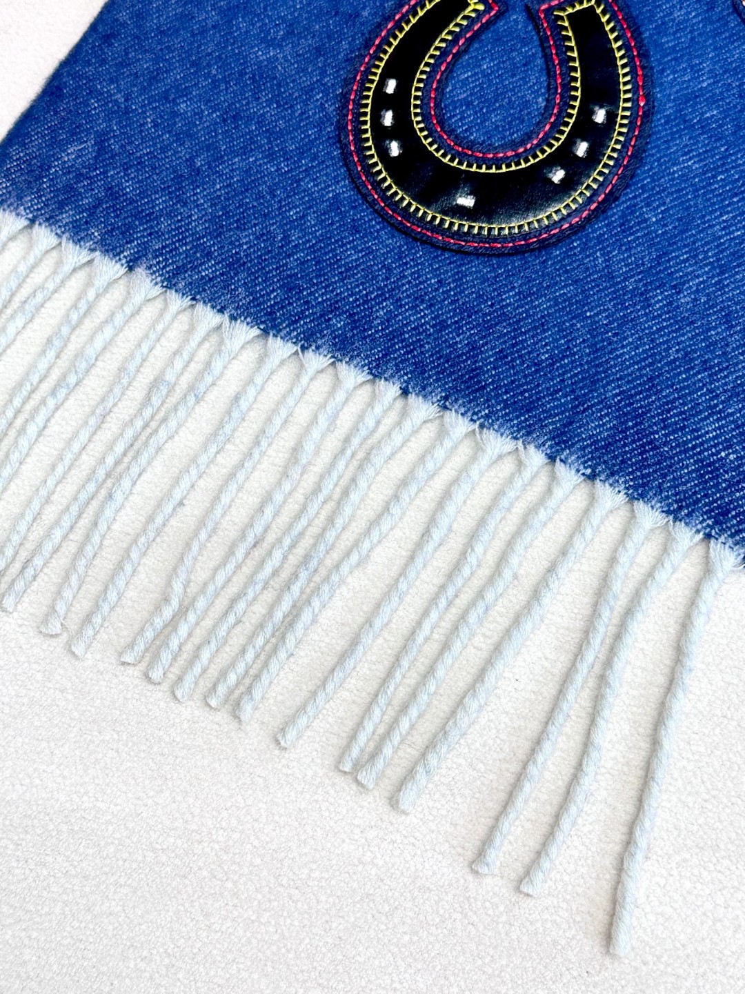 [TOP] HERMES Tannin  Scarf 25*180cm - Blue