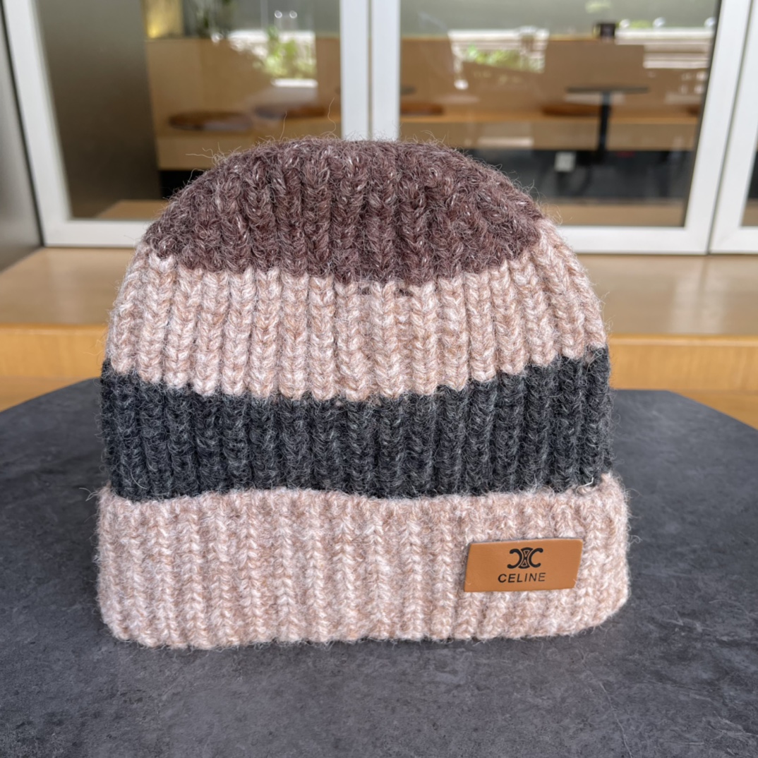 [TOP] CELINE Knitted Hat - 4 Colour