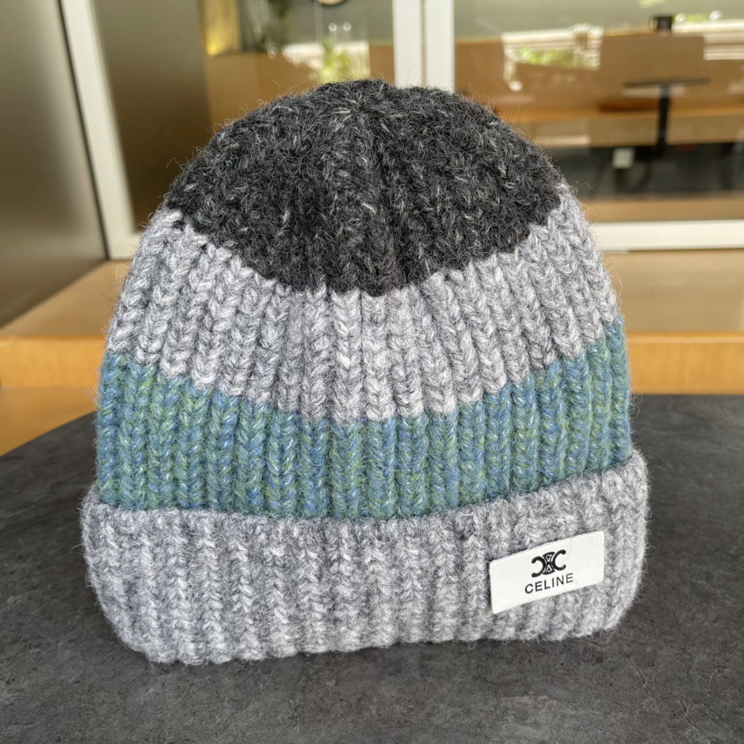 [TOP] CELINE Knitted Hat - 4 Colour