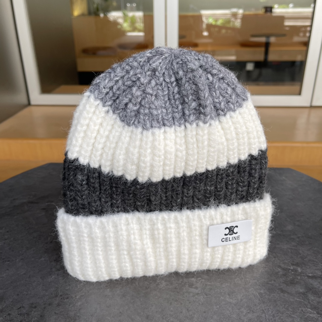 [TOP] CELINE Knitted Hat - 4 Colour