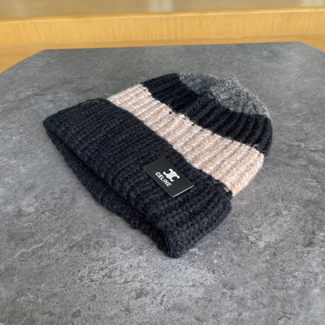 [TOP] CELINE Knitted Hat - 4 Colour