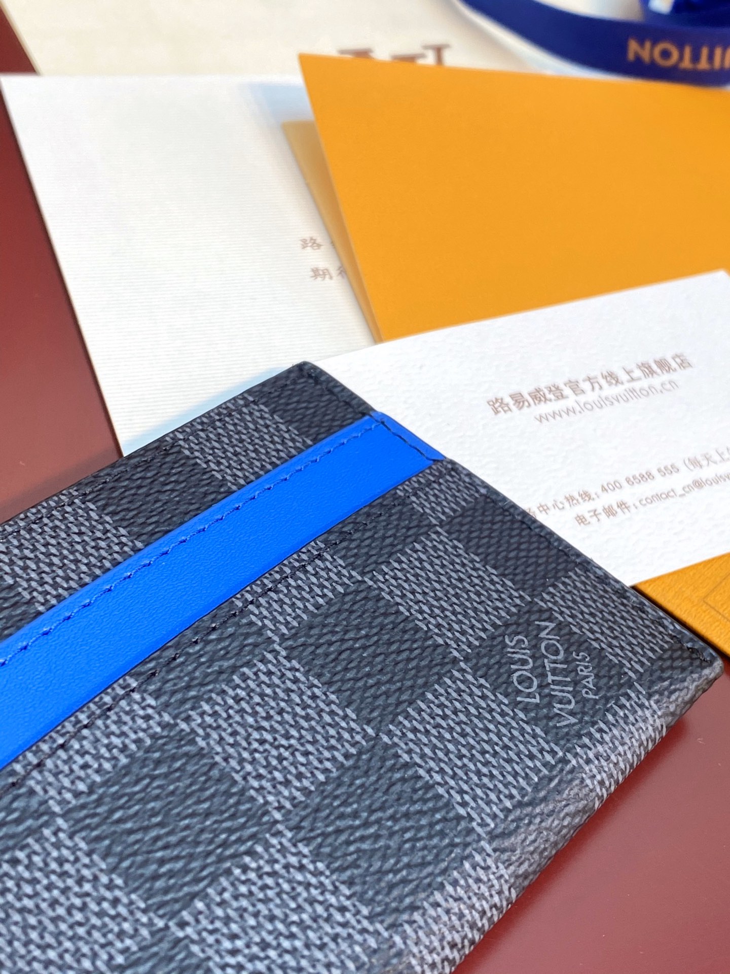 [TOP] Louis Vuitton LV Neo Card Holder Monogram Macassar Canvas 11x7x0.6cm - Black