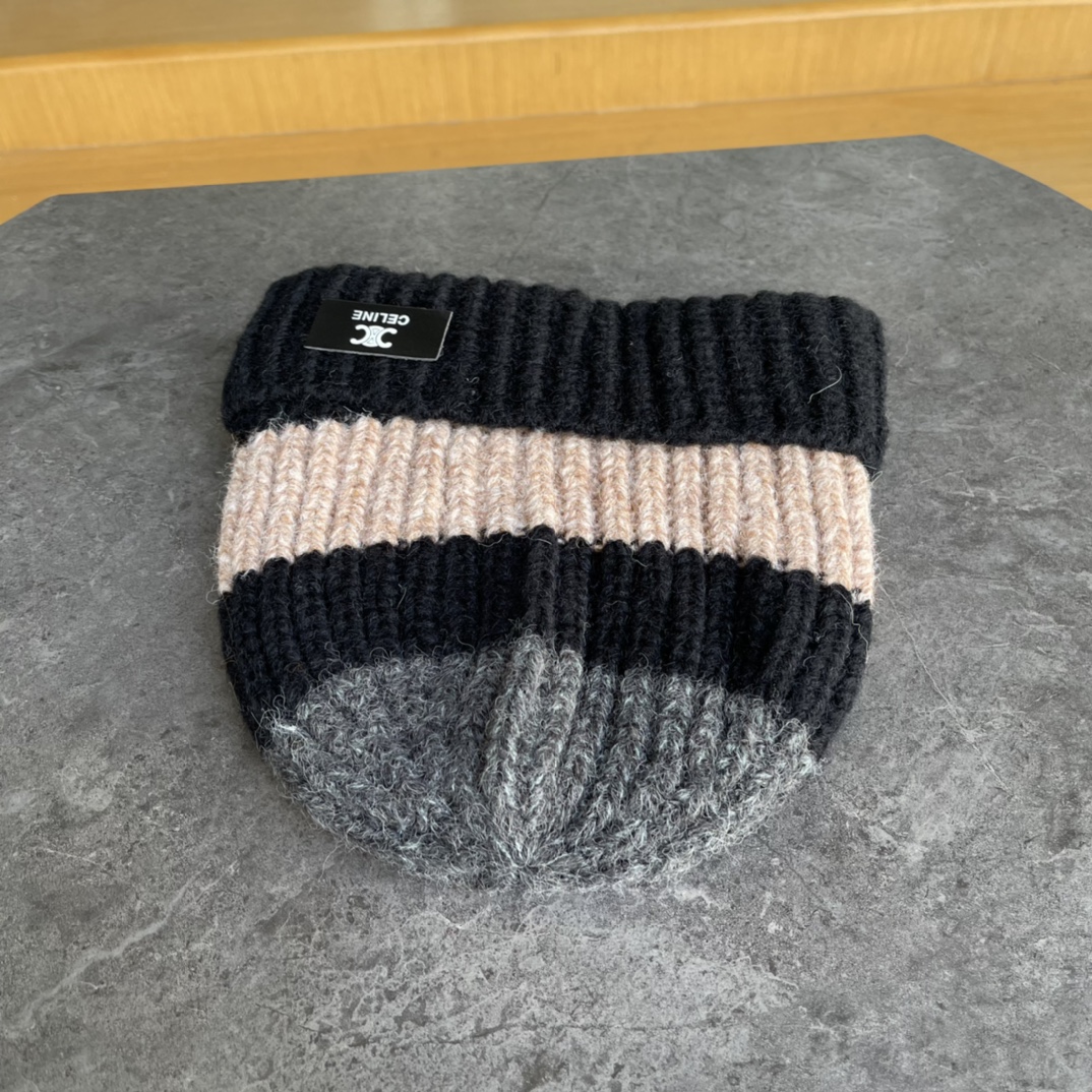 [TOP] CELINE Knitted Hat - 4 Colour