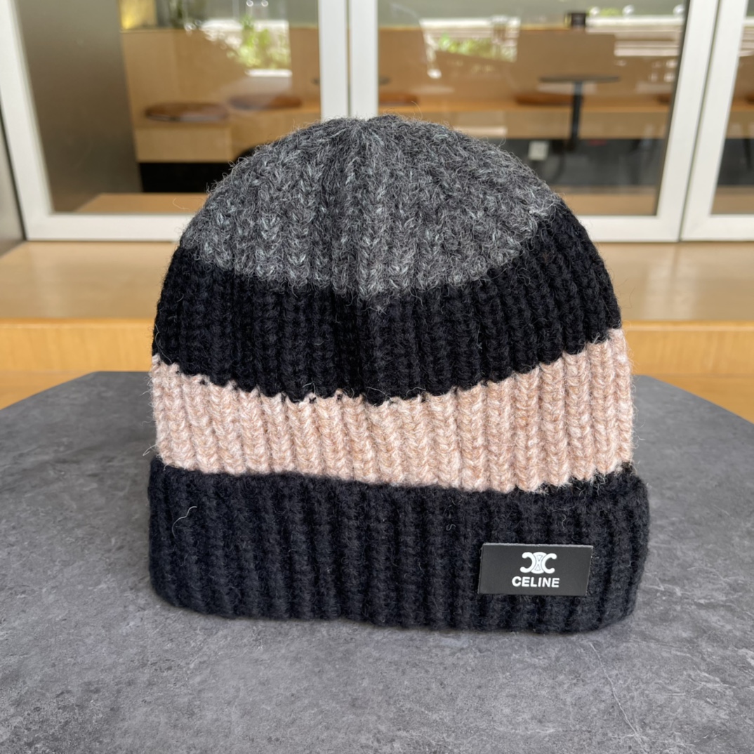 [TOP] CELINE Knitted Hat - 4 Colour