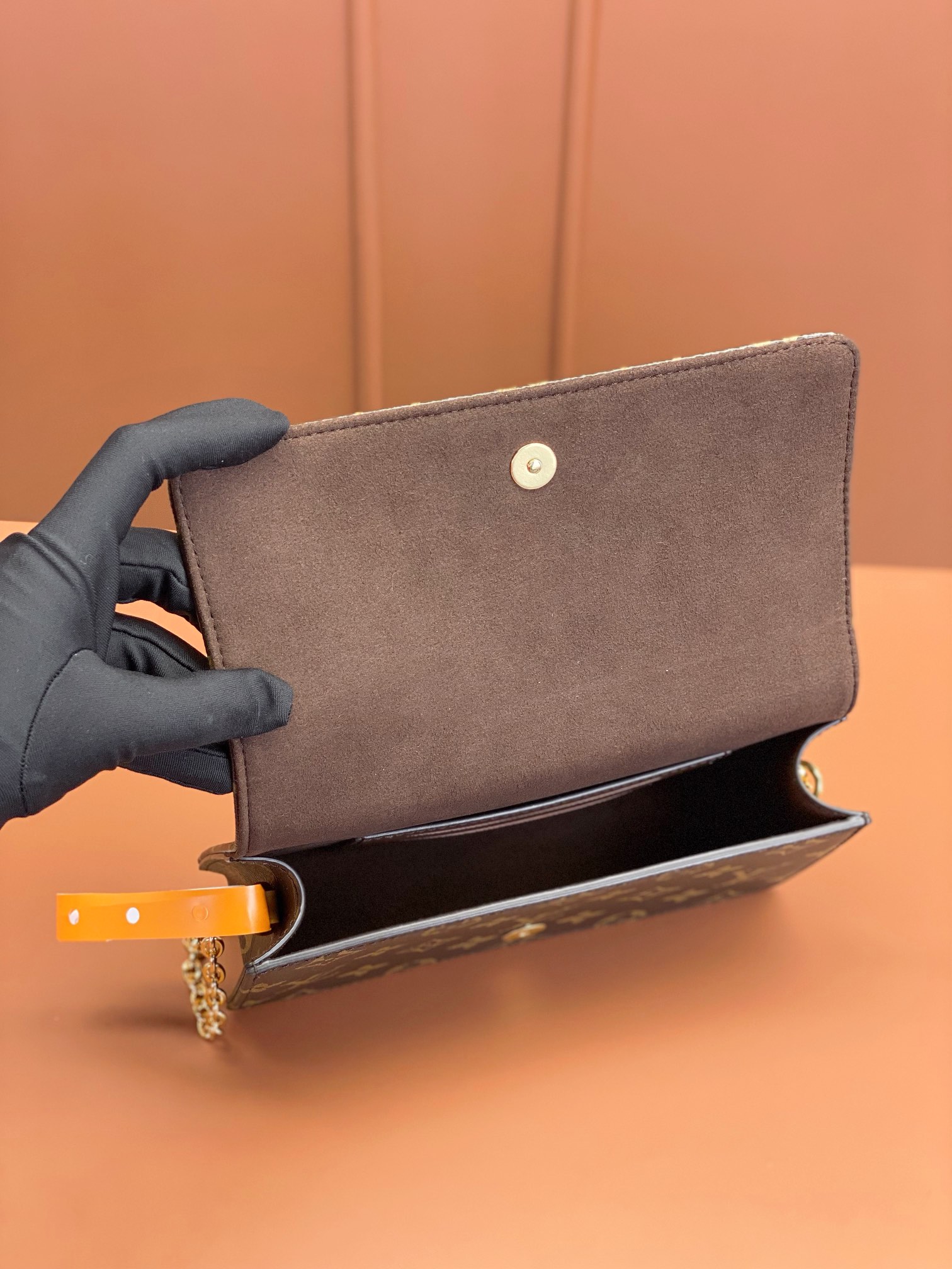 [TOP] Louis Vuitton LV Wallet On Chain Lily Handbag 20x10x3.5cm - Brown